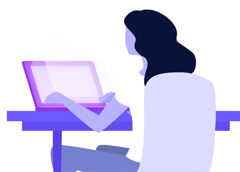 Frau am PC Frau sitzt am PC