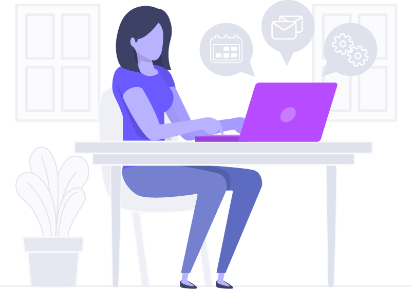 Webdesignerin Webdesignerin am Laptop